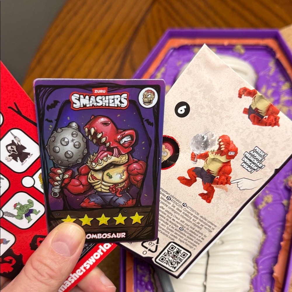 ZURU Smashers Horror House Series 1 Dinosaur Dino Horror House Red Monster Toy - Picture 6 of 8